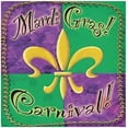 thumbnail image 1 of Coolnut Mardi Gras Cloth Napkins Set of 1, Oversized Washable Reusable Polyester Dinner Table Napkins for Family, Restaurant, Party Decor, 20 x 20 Inch, 1 of 7