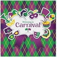 thumbnail image 1 of Coolnut Mardi Gras Cloth Napkins Set of 1, Oversized Washable Reusable Polyester Dinner Table Napkins for Family, Restaurant, Party Decor, 20 x 20 Inch, 1 of 7