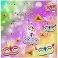 thumbnail image 1 of Coolnut Mardi Gras Cloth Napkins Set of 1, Oversized Washable Reusable Polyester Dinner Table Napkins for Family, Restaurant, Party Decor, 20 x 20 Inch, 1 of 7