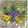 thumbnail image 1 of Coolnut Mardi Gras Cloth Napkins Set of 4, Oversized Washable Reusable Polyester Dinner Table Napkins for Family, Restaurant, Party Decor, 20 x 20 Inch, 1 of 7