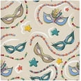 thumbnail image 1 of Coolnut Mardi Gras Cloth Napkins Set of 4, Oversized Washable Reusable Polyester Dinner Table Napkins for Family, Restaurant, Party Decor, 20 x 20 Inch, 1 of 7