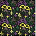 thumbnail image 1 of Coolnut Mardi Gras Cloth Napkins Set of 4, Oversized Washable Reusable Polyester Dinner Table Napkins for Family, Restaurant, Party Decor, 20 x 20 Inch, 1 of 7