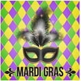 thumbnail image 1 of Coolnut Mardi Gras Cloth Napkins Set of 6, Oversized Washable Reusable Polyester Dinner Table Napkins for Family, Restaurant, Party Decor, 20 x 20 Inch, 1 of 7