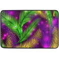 thumbnail image 1 of Coolnut Mardi Gras Door Mats Non-Slip Washable Indoor Outdoor Entrance Welcome Floor Mat for Kitchen Bathroom Bedroom Home Decor,23.6"x15.7", 1 of 6