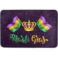 thumbnail image 1 of Coolnut Mardi Gras Door Mats Non-Slip Washable Indoor Outdoor Entrance Welcome Floor Mat for Kitchen Bathroom Bedroom Home Decor,23.6"x15.7", 1 of 6