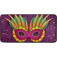 thumbnail image 1 of Coolnut Mardi Gras Kitchen Rug, 39"x20" Anti Fatigue Non-Slip Bath Rug, Entryways Runner Comfort Mat for Kitchen Washroom Bedroom, 1 of 7