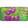 thumbnail image 1 of Coolnut Mardi Gras Kitchen Rug, 39"x20" Anti Fatigue Non-Slip Bath Rug, Entryways Runner Comfort Mat for Kitchen Washroom Bedroom, 1 of 7