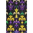 thumbnail image 1 of Coolnut Mardi Gras Lily Kitchen Dish Towel Set 4Pcs,Dishcloths Sets Fast Drying Kitchen Towels Tea Towels Gift Set for Drying Cleaning Cooking Baking391 Wash cloth, 1 of 7