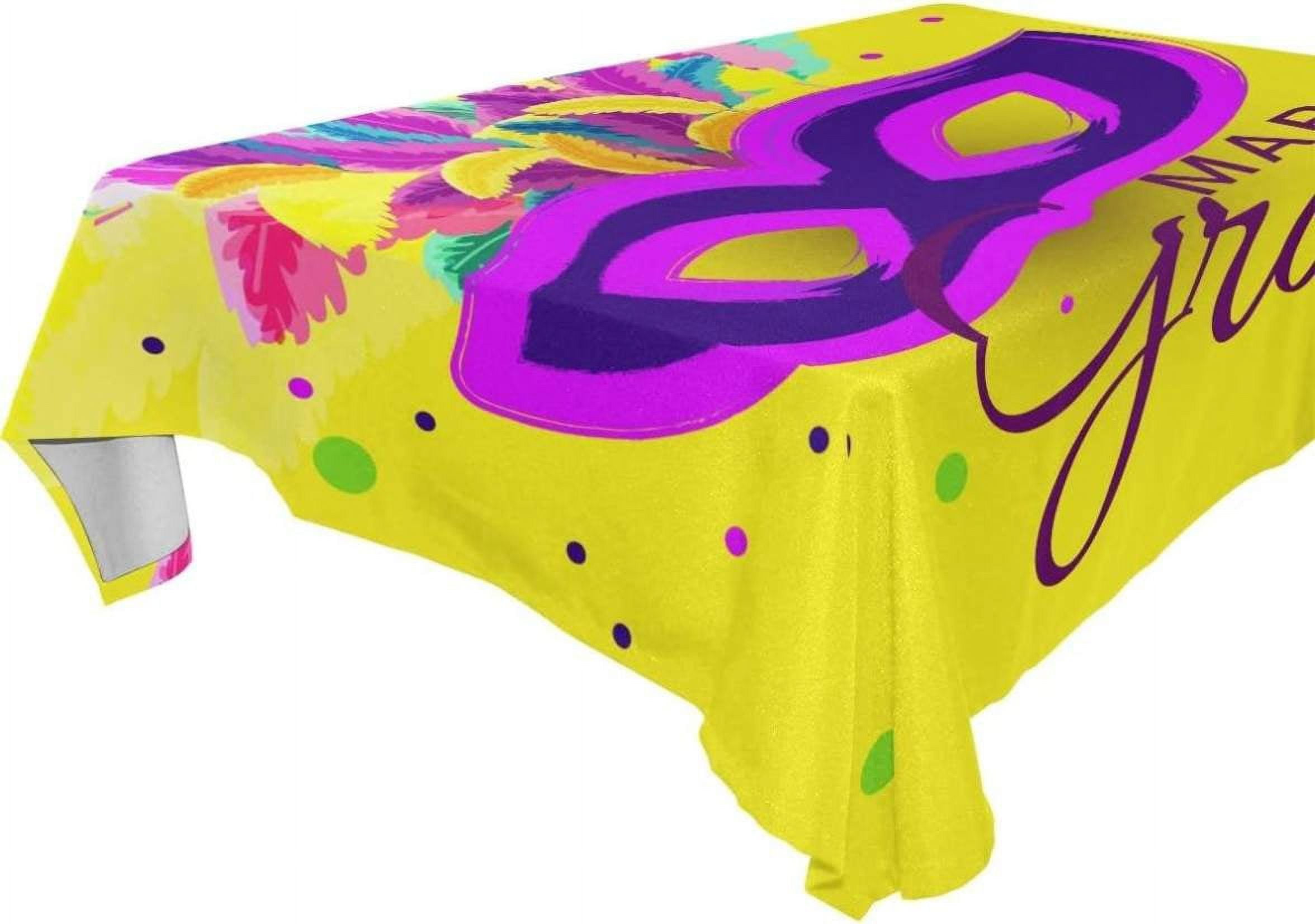 mardi gras cloth tablecloth