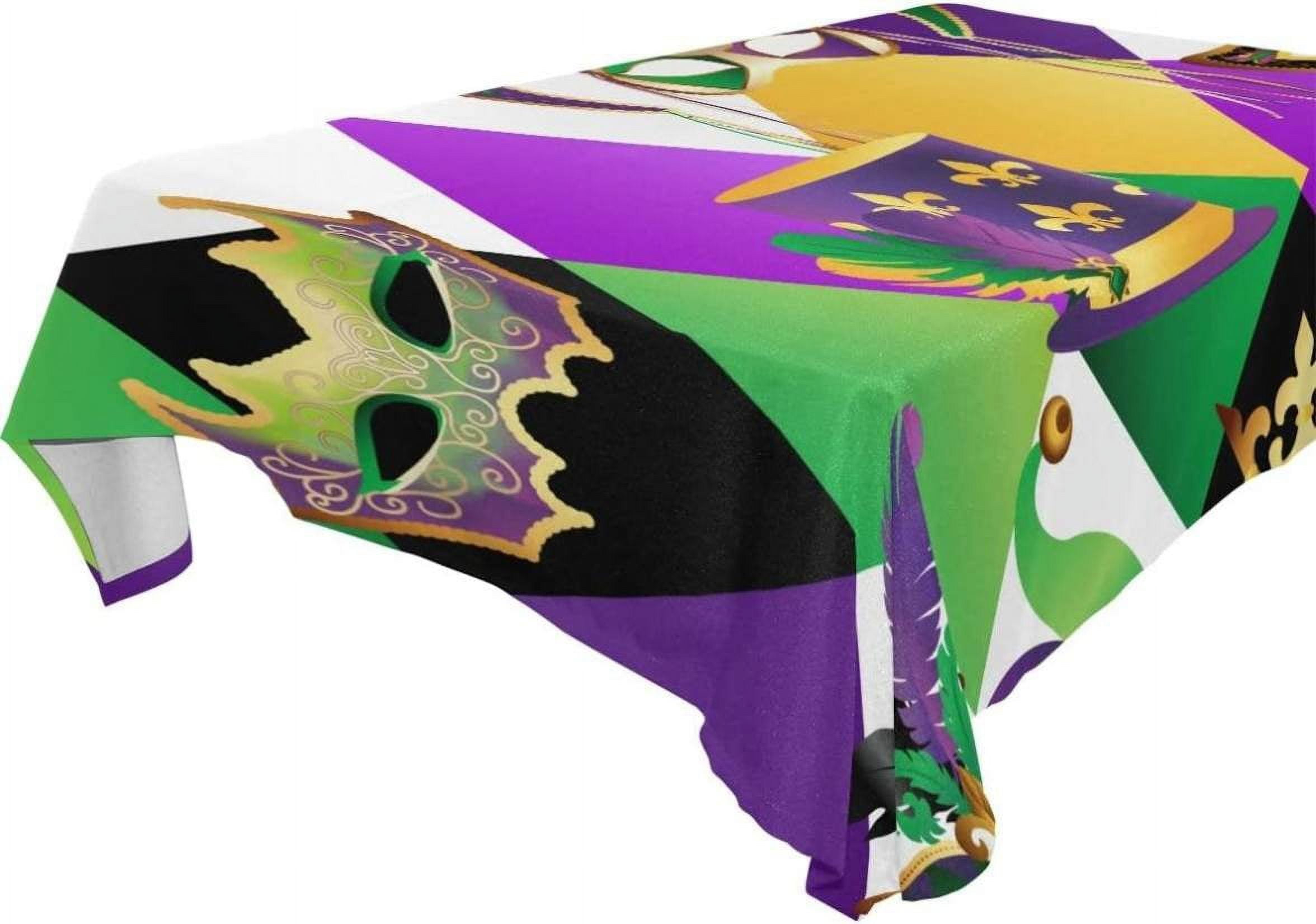 mardi gras table cloth