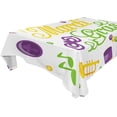 thumbnail image 1 of Coolnut Mardi Gras Rectangle Tablecloth Spill-Proof Polyester Table Cloth Table Cover for Kitchen Dining Picnic Holiday Party Decoration,54"x54", 1 of 7