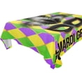 thumbnail image 1 of Coolnut Mardi Gras Rectangle Tablecloth Spill-Proof Polyester Table Cloth Table Cover for Kitchen Dining Picnic Holiday Party Decoration, 54"x72", 1 of 7