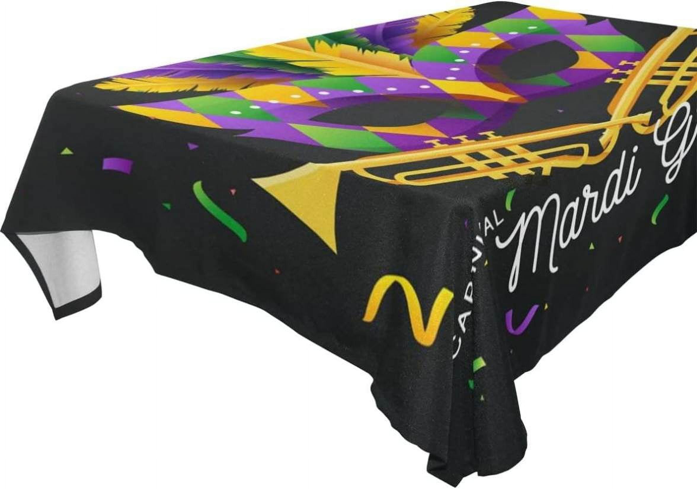 mardi gras cloth tablecloth