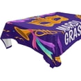 thumbnail image 1 of Coolnut Mardi Gras Rectangle Tablecloth Spill-Proof Polyester Table Cloth Table Cover for Kitchen Dining Picnic Holiday Party Decoration,60"x108", 1 of 7
