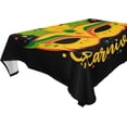 thumbnail image 1 of Coolnut Mardi Gras Rectangle Tablecloth Spill-Proof Polyester Table Cloth Table Cover for Kitchen Dining Picnic Holiday Party Decoration,60"x90", 1 of 7