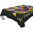 thumbnail image 1 of Coolnut Mardi Gras Rectangle Tablecloth Spill-Proof Polyester Table Cloth Table Cover for Kitchen Dining Picnic Holiday Party Decoration,60"x90", 1 of 7