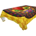 thumbnail image 1 of Coolnut Mardi Gras Tablecloth, Waterproof Washable Polyester Square Table Cover, Durable Tablecloth for Kitchen Dining Table Party Decor, 54"x54", 1 of 7