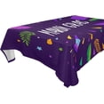 thumbnail image 1 of Coolnut Mardi Gras Tablecloth, Waterproof Washable Polyester Square Table Cover, Durable Tablecloth for Kitchen Dining Table Party Decor, 60"X 108", 1 of 7