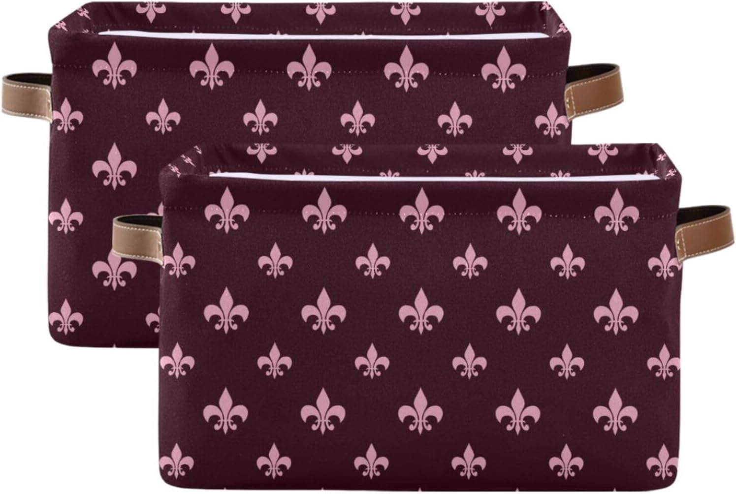 Coolnut Mardi Gras Texture (3) Foldable Storage Basket for Shelves Coolnut Mardi Gras Texture (3) Foldable Storage Basket for Shelves