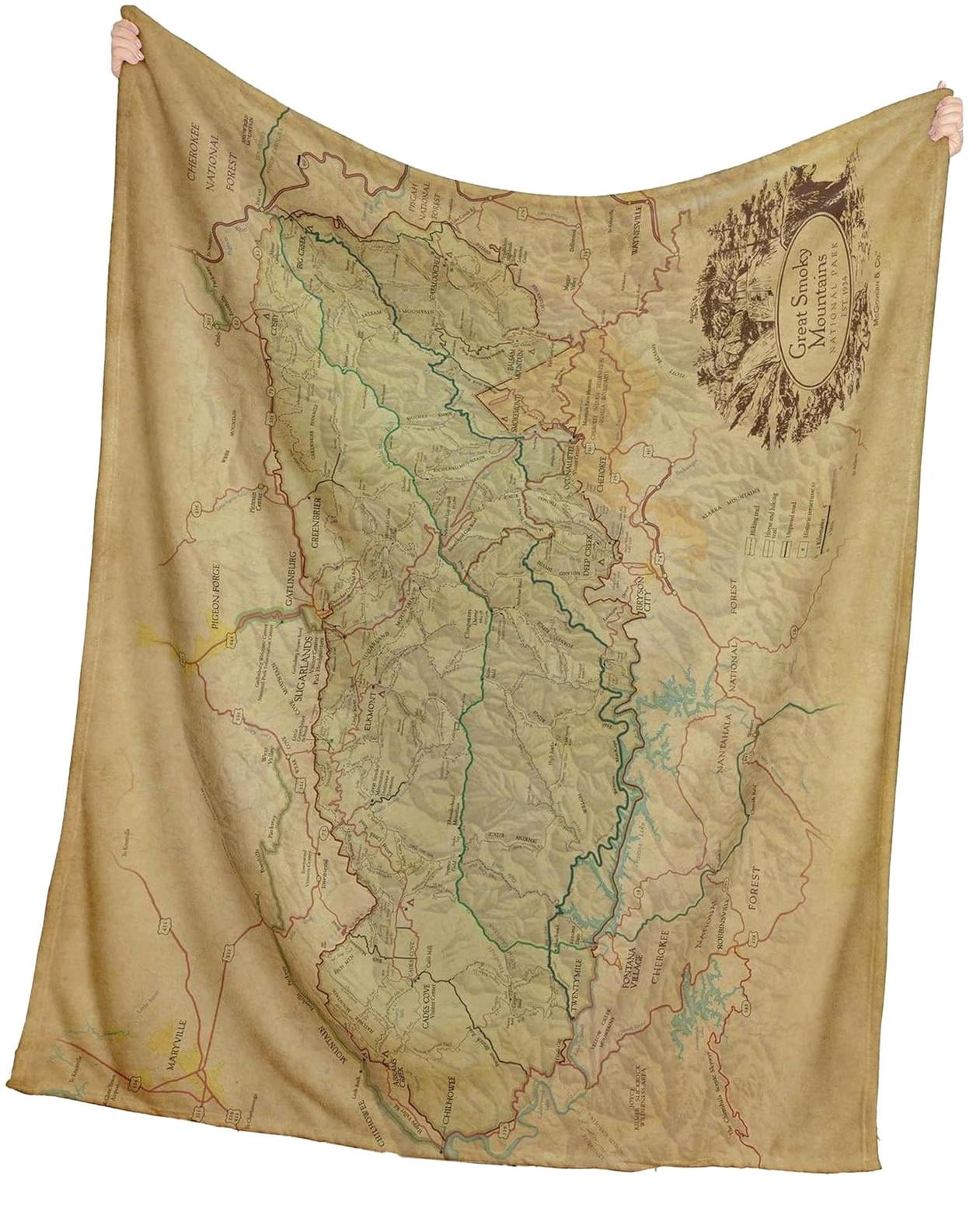 Coolnut McGovern Great Smoky Mountains - Coolnut McGovern Great Smoky Mountains National Park Map Plush Blanket 9ed41242 78a0 4d4f 9836 Db0b9e917ab0.61afa77fa9d3d5cb04a69cc668239b1e