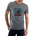thumbnail image 1 of Coolnut Men's T Shirt Odor Protection Short, Cat And Fish Collage Mens Short Sleeve Tees, Grey Crew-Neck Casual Tee Shirts, 2XL, 1 of 6