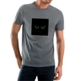 thumbnail image 1 of Coolnut Men's T Shirt Odor Protection Short, Cute Yellow Eye Mens Short Sleeve Tees, Grey Crew-Neck Casual Tee Shirts, S, 1 of 6