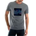 thumbnail image 1 of Coolnut Men's T Shirt Odor Protection Short, Dreamy Blue Butterfly And Flower Mens Short Sleeve Tees, Grey Crew-Neck Casual Tee Shirts, L, 1 of 6