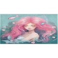 thumbnail image 1 of Coolnut Mermaid Kitchen Mat Soft and Absorbent Bath Mats for Bathroom Non Slip Quick Dry Shaggy Bath Carpet Machine Wash for Kitchen Bathroom Shower 39x20 in Home Decor, 1 of 7
