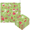 thumbnail image 1 of Coolnut Merry Christmas Baby Muslin Washcloths Face Towel, Green Burp Cloths Cotton Wipes 5 PCS Infant Wash Cloth for Newborn Boys Girls 12x12 inches, 1 of 6