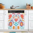 thumbnail image 1 of Coolnut Mexican Flower Traditional Pattern Dishwasher Magnet Cover for The Front Door,Reusable Refrigerator Door Decor Magnet Sticker for Kitchen Home Decor 23" x 26", 1 of 6