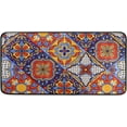 thumbnail image 1 of Coolnut Mexican Talavera Ceramic Tile Pattern Kitchen Rugs 39"X20",Polyester Non Slip Cushioned Mats Antifatigue Comfort Floor Mat for Kitchen Washroom Bedroom, 1 of 7