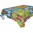 thumbnail image 1 of Coolnut Mexican Talavera Tablecloth, Waterproof Washable Polyester Square Table Cover, Durable Tablecloth for Kitchen Dining Table Party Decor, 60"X 108", 1 of 7