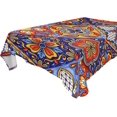 thumbnail image 1 of Coolnut Mexican Talavera Tablecloth 60"x90", Water Resistant Spillproof Polyester Table Cover for Kitchen Dining Tabletop Decoration,, 1 of 7