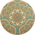 thumbnail image 1 of Coolnut Mexico Mandala Round Placemat Set of 1, Non-Slip Heat Resistant & Waterproof Plate Pads for Dinner Table Table Placemats, 15.4 in Home Decor, 1 of 6