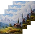 thumbnail image 1 of Coolnut Mountains Treehouse Washcloths, Soft and Absorbent Cotton Towel, 2 Pack 12 X 12 Inches Premium Quick Dry Face Towel Wash cloth, 1 of 7
