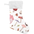 thumbnail image 1 of Coolnut Mushroom Christmas Stocking Personalized Large Candy Stocking, Xmas Stockings Decoration Hanging Gift for Family Holiday Party Ornaments Decor Fireplace, 1 of 7