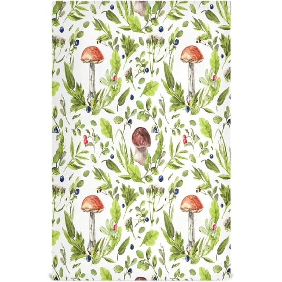 Coolnut Mushrooms Kitchen Dish Towel Set of 6, Super Soft Absorbent Cleaning Cloth, Reusable Quick Drying Kitchen Towel for Home, Kitchen Wash cloth