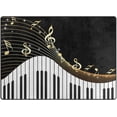 thumbnail image 1 of Coolnut Music Note Piano Key Non-Slip Runner Rug Washable Soft Absorbent Living Room Rugs for Bedroom 80x58 Inches Home Decor, 1 of 7