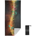 thumbnail image 1 of Coolnut Music Note Stripe Microfiber Beach Towels 71x31in,Dragonfly Pattern Sand Free Beach Towel,Quick Dry Beach Towel, Extra Large Beach Towels for Adults,Kids,Travel Towel,Camping Towel, 1 of 6