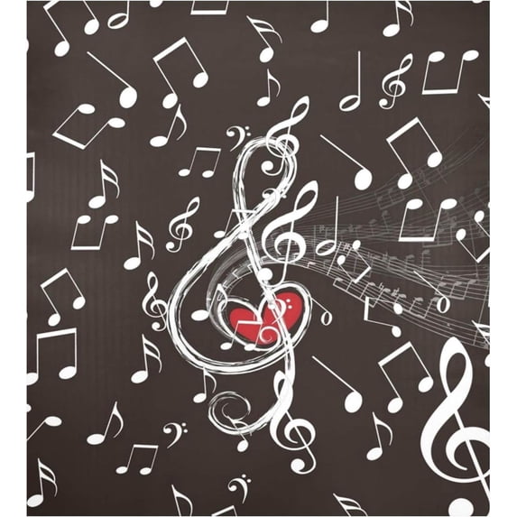 Coolnut Musical Note Dishwasher Magnet Cover, Magnetic Refrigerator Panel Decal Wash Machine Front Door Decorative Cover for Home Kitchen Farmhouse Decor, 23"x 26"