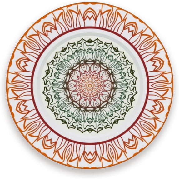 Coolnut Mystic Mandala Coasters for Drinks Set of 4, Absorbent Ceramic Drink Coaster with Cork Base for Wooden Coffee Table, Cool Housewarming Gift for Home Decor Gifts