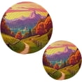 thumbnail image 1 of Coolnut Nature Trail Landscape Trivets Pot Holders Set of 2 Potholders for Kitchens Pure Cotton Thread Weave Trivets,Hot Pads for Kitchens,Coasters,Placemats,Spoon Rest for Cooking Home Decor, 1 of 7