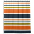 thumbnail image 1 of Coolnut Orange Gray Stripes Shower Curtain Bathroom Decor Watercolor Shower Curtain Sets Fabric Cloth Bathroom Curtains with Hooks 60x72 Inch, 1 of 6