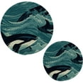 thumbnail image 1 of Coolnut Orca Whales Trivets Pot Holders Set of 2 Potholders for Kitchens Pure Cotton Thread Weave Trivets,Hot Pads for Kitchens,Coasters,Placemats,Spoon Rest for Cooking Home Decor, 1 of 7