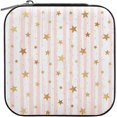 thumbnail image 1 of Coolnut PU Leather Jewelry Box, Gold Star Pattern Travel Jewelry Case Portable Jewelry Organizer for Rings Earrings Necklaces Bracelets Storage Holder Boxes for Women Girls, 1 of 7
