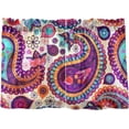 thumbnail image 1 of Coolnut Paisley Floral Kitchen Curtains 2 Panels, UV Protected Tier Curtains Half Window Curtains for Guest Room Bathroom Sink Laundry Room Basement,24"x 27", 1 of 6