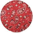 thumbnail image 1 of Coolnut Paisley Flower Round Placemats Waterproof Non-Slip Washable Place Mats Polyester Table Mats Set of 6 Heat Resistant for Home Kitchen Holiday Party Home Decor Gifts, 1 of 7