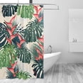 thumbnail image 1 of Coolnut Palm Leaves Shower Curtain, Waterproof Washable Bathroom Shower Curtain, Durable Polyester Cloth Fabric Bathroom Decor Set with 12 Hooks,60 x 72 inches, 1 of 6