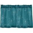 thumbnail image 1 of Coolnut Palm Tree Kitchen Curtains 2 Panels, UV Protected Tier Curtains Half Window Curtains for Guest Room Bathroom Sink Laundry Room Basement,24"x 27", 1 of 6