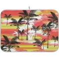 thumbnail image 1 of Coolnut Palm Tree Pattern Dish Drying Mat for Kitchen, 16 x 18 Inch Microfiber Absorbent Dish Drying Pad, Machine Washable Kitchen Counter Protect Mats, 1 of 7